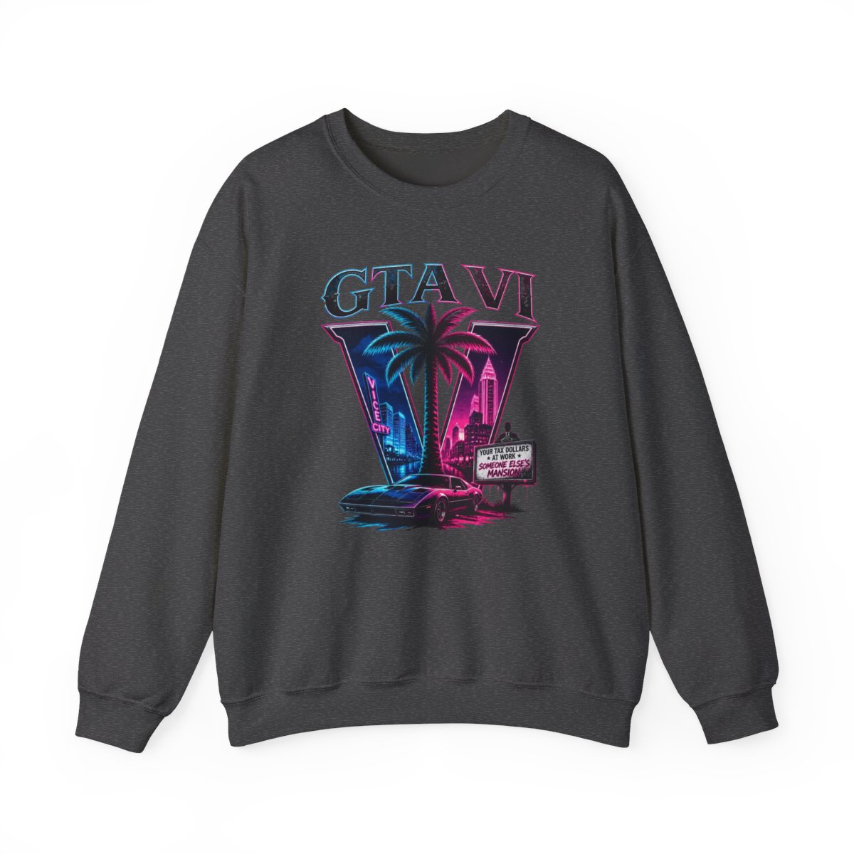 GTA VI "GTA VI" Crewneck - alternate angle 3, merchandise