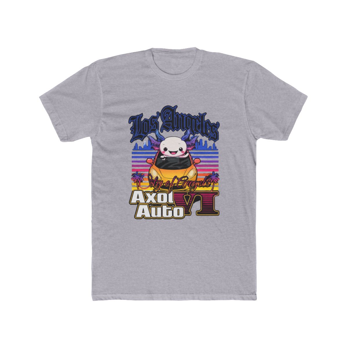 Axol Auto VI T Shirt, Los Angeles Parody Tee, Funny Axolotl Graphic | GTA VI - alternate angle 5, merchandise