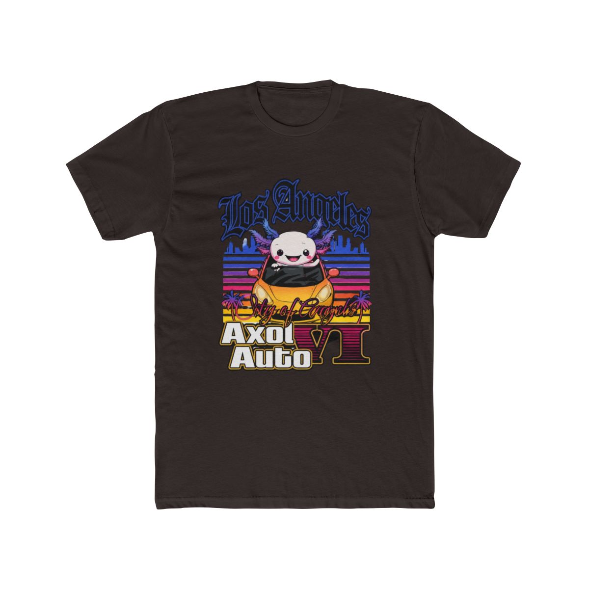 Axol Auto VI T Shirt, Los Angeles Parody Tee, Funny Axolotl Graphic | GTA VI - alternate angle 3, merchandise