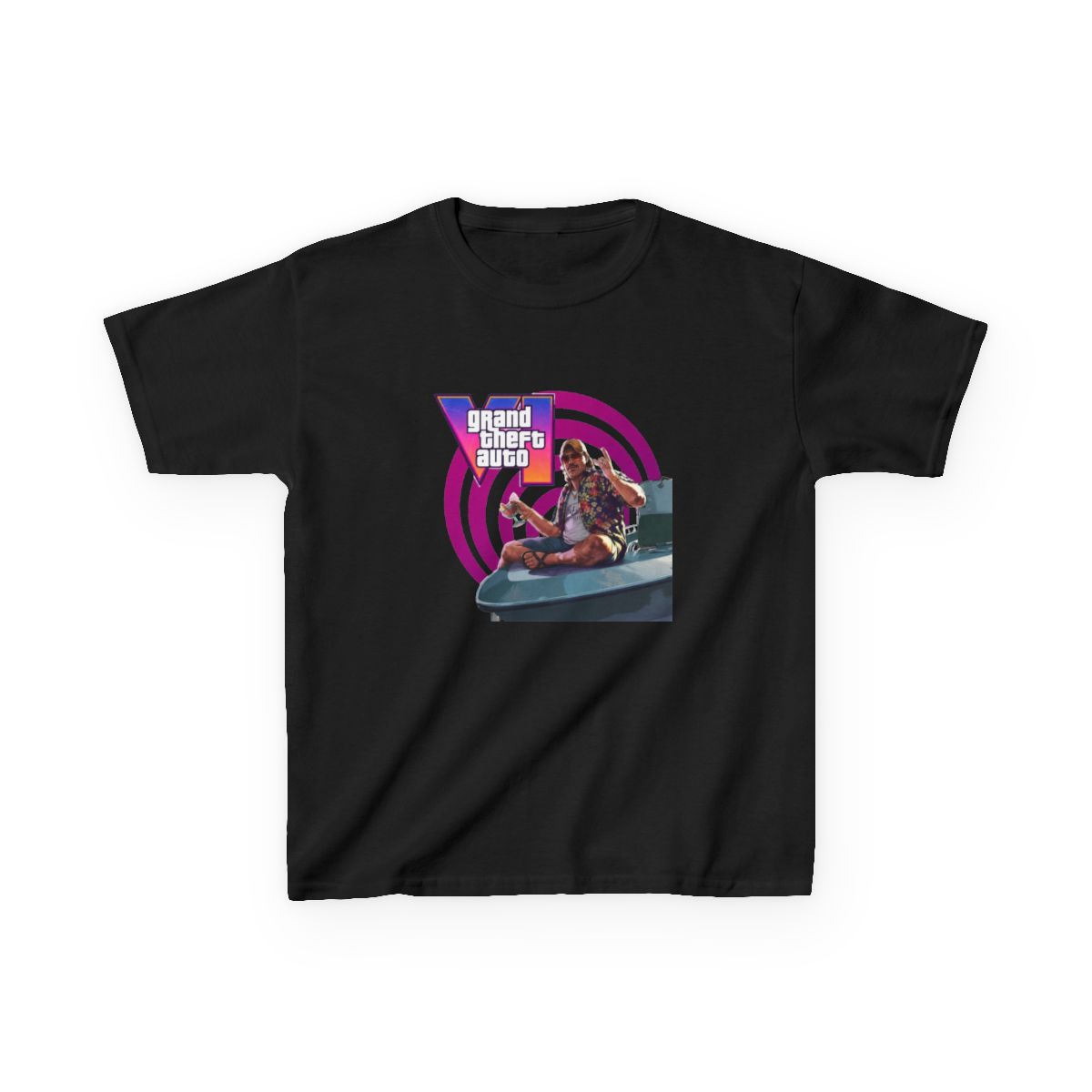 rockstar games gta 6 Kids T-Shirt | GTA VI - alternate angle 2, merchandise