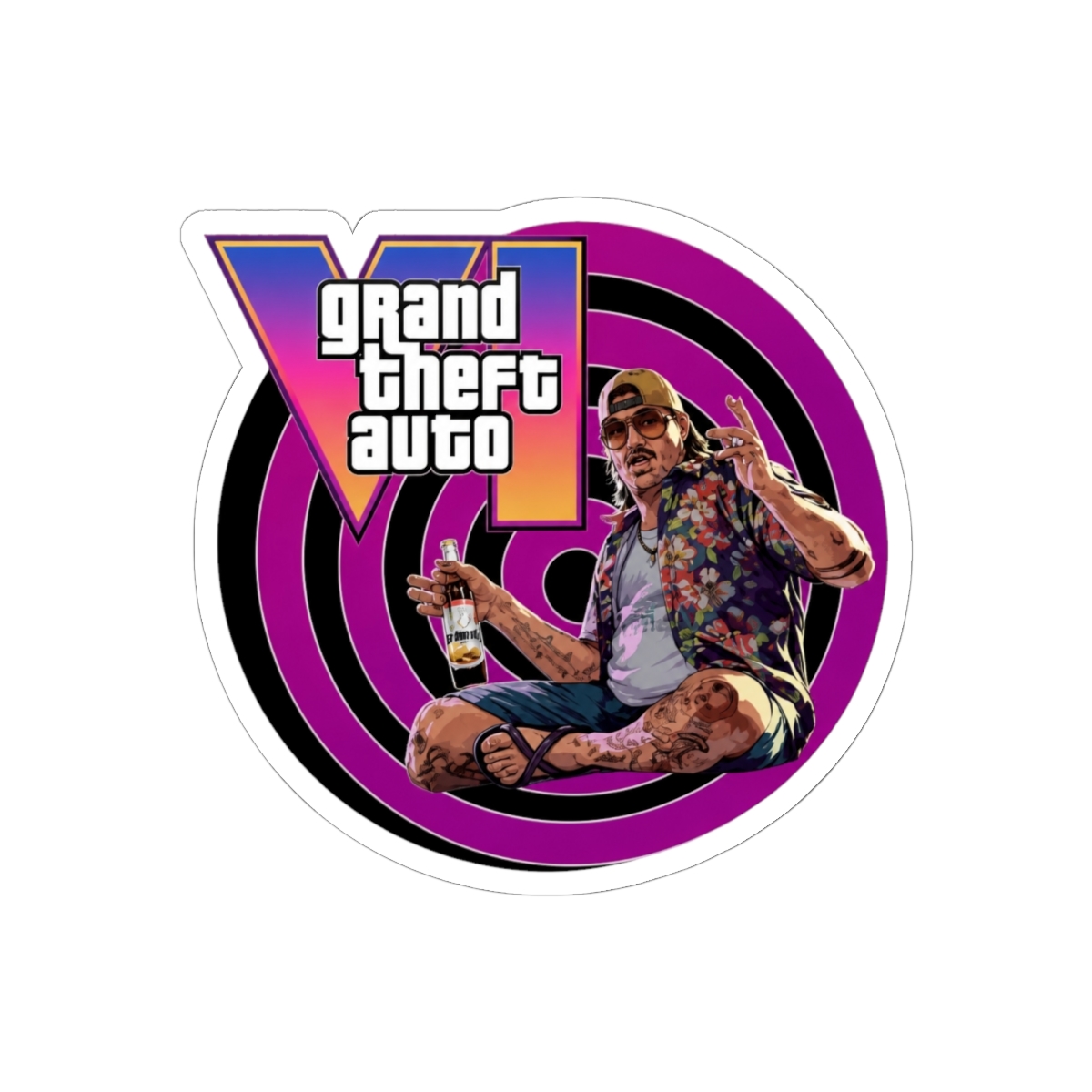 rockstar games gta 6 Sticker | GTA VI